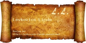 Levkovics Linda névjegykártya